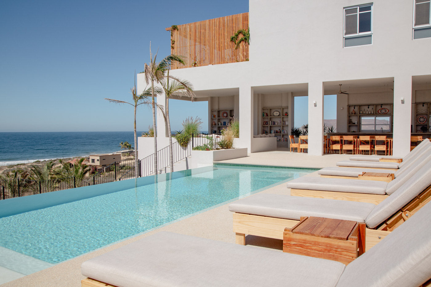 Image of pool and accommodations for the soulside mexico spring renewal and recovery yoga retreat