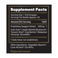 Image of supplement facts for Soulside Full Recovery, an herbal tincture for recovery, muscle build, muscle soreness, inflammation, immunity and brain health.